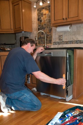 Crackerjack Appliances LLC handyman Installing dishwasher